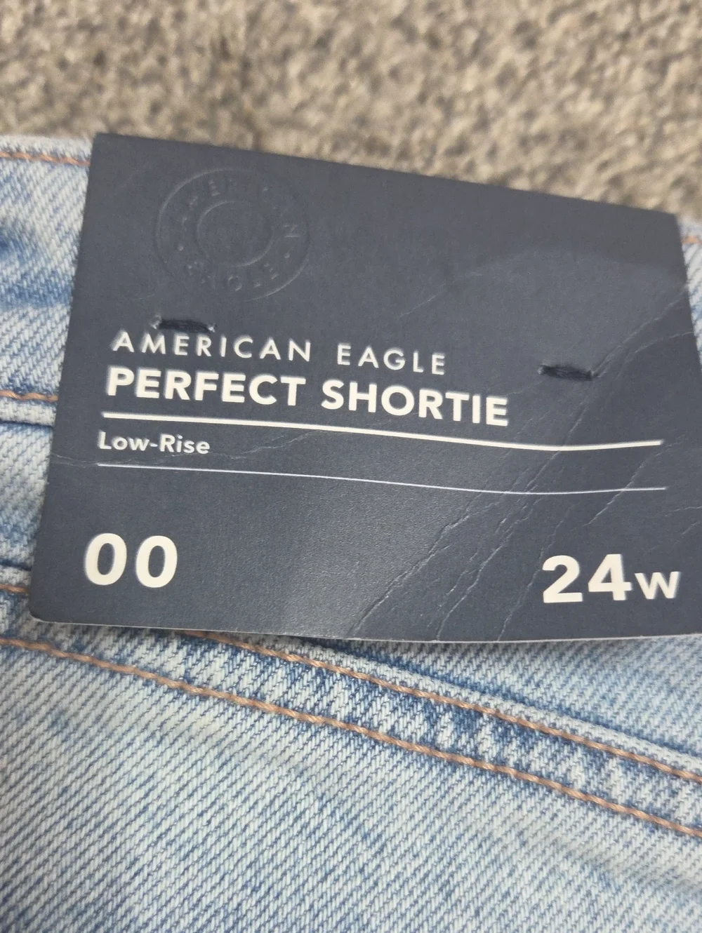 Light Blue Distressed Denim Shorts - Women